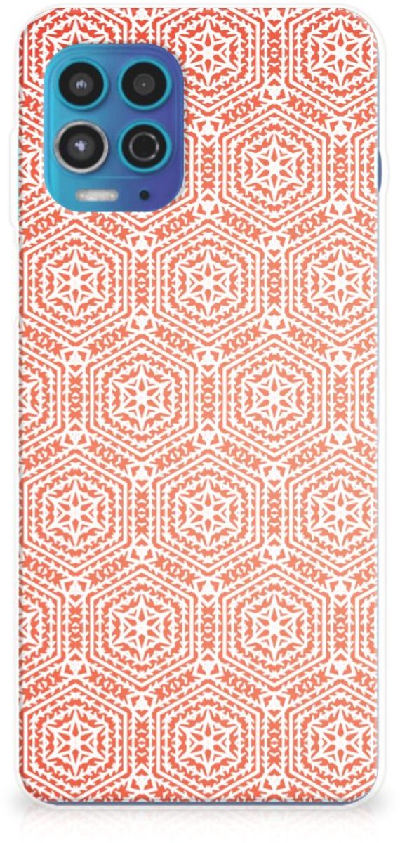 Motorola Moto G100 TPU bumper Pattern Orange