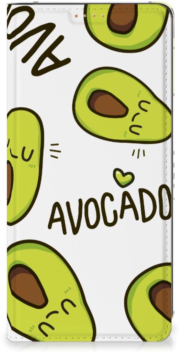 Book Case voor Motorola Moto G34 Magnet Case Avocado Singing