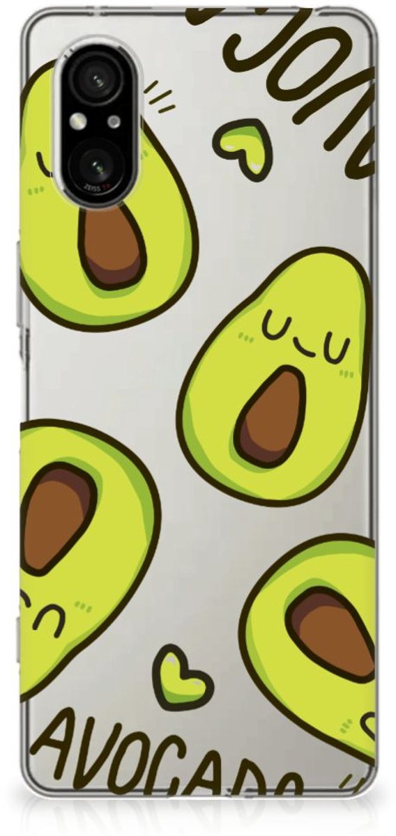 Sony Xperia 5 V Telefoonhoesje met Naam Avocado Singing