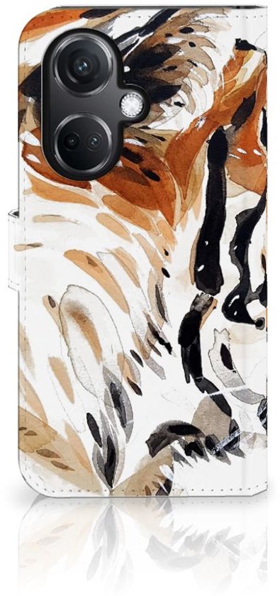 Hoesje OnePlus Nord CE 3 Watercolor Tiger