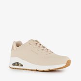 Skechers Uno-Shimmer Away dames sneakers beige - Maat 38