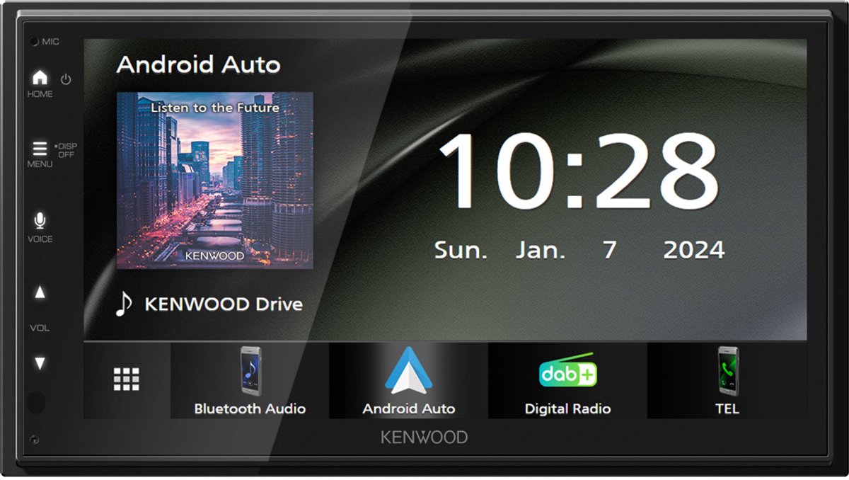 Kenwood Electronics DMX5023DABS autoradio Zwart Wifi 22 W Bluetooth