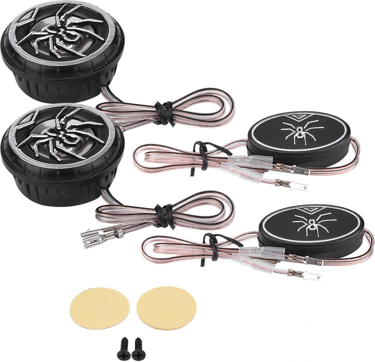 Tweeter 2 Stuks - Creatieve Auto Spider Patroon - Super Power Luid - Audio Luidspreker Tweeter - Luidspreker .