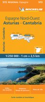 Regionaal kaart 572 España Noroeste: Asturias, Cantabria