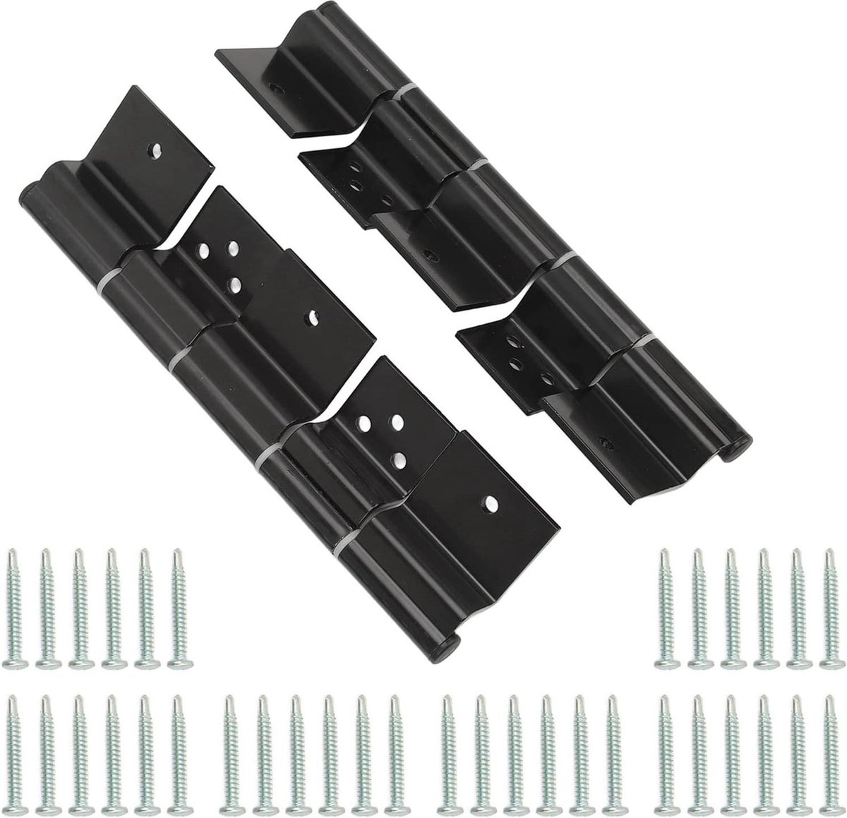 Deurscharnierkit 2 Stuks RV Metaal Zwart - Toegangsdeur Wrijvingsscharnier - Hoge Sterkte - Eenvoudige Installatie - 5th Wheel Trailer .