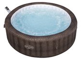 Bol.com Lay-Z-Spa2.16mx71cm Bali MaxHold EnergySense UltraFit Smart AirJet 7 Brown Rattan Round - Capaciteit: 5-7 personen - Vor... aanbieding