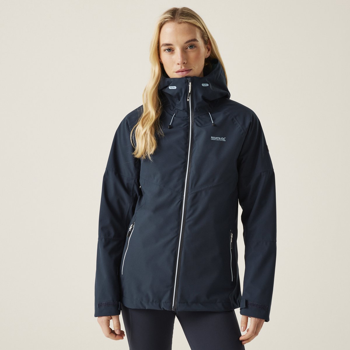 3 In 1 Jas Dames Waterdicht Ademend Blauw