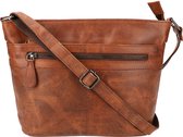 Leather Design Schoudertas Hunter Bruin