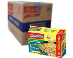 Indomie Instant Noodles Cup - Shrimp Flavour - 5 x 70g - Voordeelverpakking