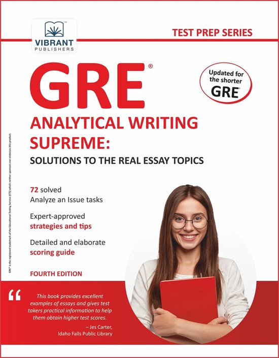 Test Prep Series - GRE Analytical Writing Supreme: Solutions ... - cover