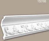 Kroonlijst 150166 Profhome Sierlijst Lijstwerk rococo barok stijl wit 2 m