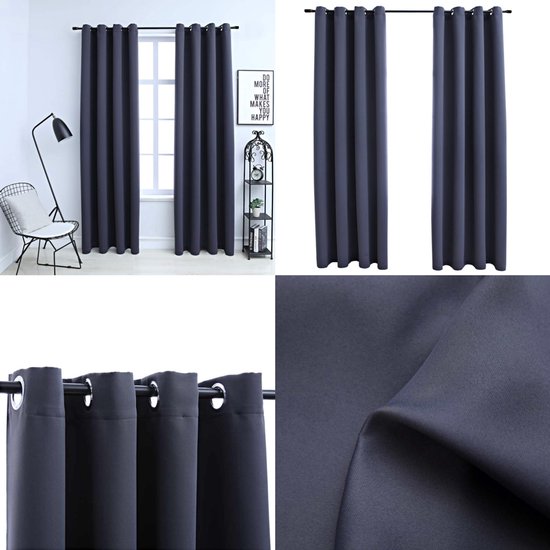 Ystyle Gordijnen Kant En Klaar Set Van 2, 140x225cm, Gordijnen Verduisterend Met Ringen, Thermische Gordijn, Verduisteringsgordijn, Thermogordijnen, Deurgordijn Voor Slaapkamer Woonkamer, Beige