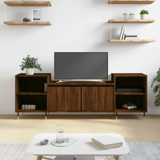 Vicco TV-meubel Diego Antraciet/Krachtige Eik Goud - Modern Lowboard 95 X 38 Cm