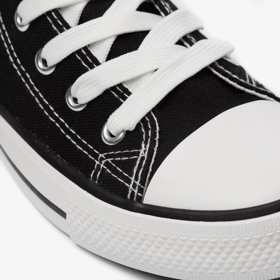 Baskets hautes en toile pour femmes noires - Taille 36