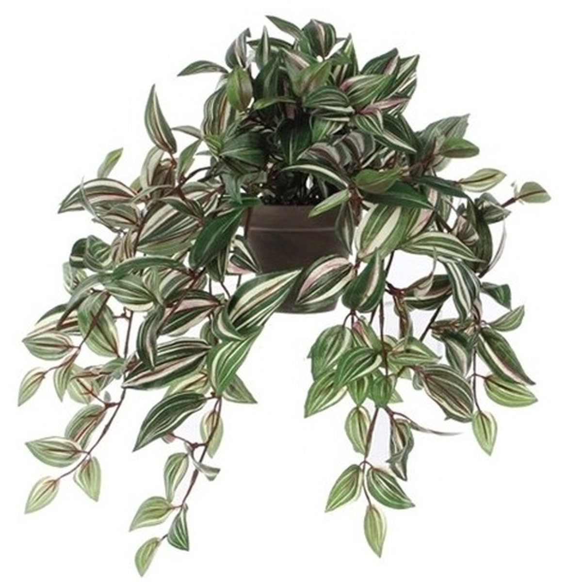 Mica Decorations Groene Tradescantia/vaderplant kunstplant 45 cm in pot - Kunstplanten/nepplanten