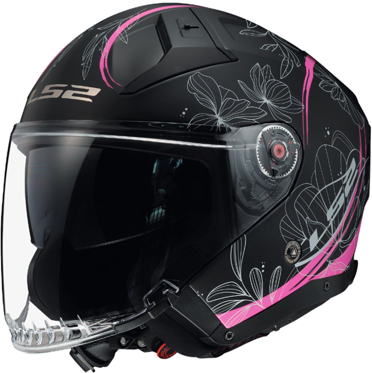 LS2 OF603 Infinity II Lotus Mat Roze Jethelm - Helm