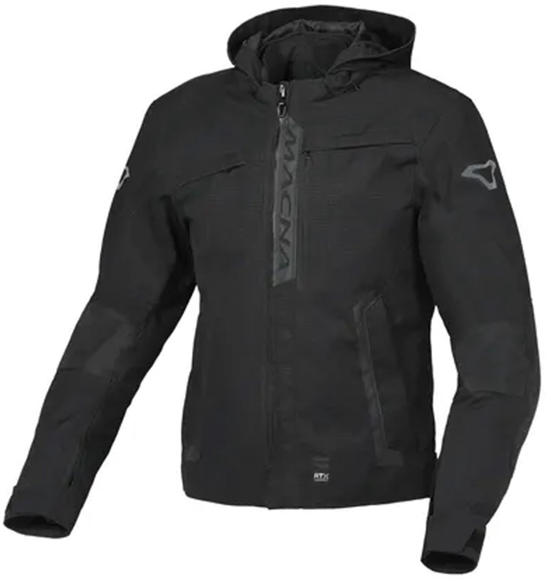 Macna Riggor Textile Waterproof Jas Zwart - Jas