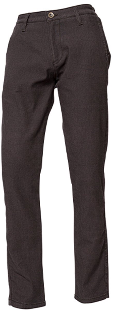 ROKKER Tweed Chino Tapered Slim Donkergrijs - Broek