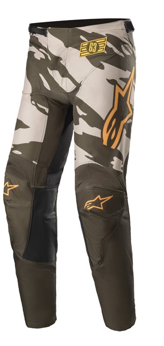 Alpinestars Racer Tactical Military Zand Camo Mandarijn Broek - Broek