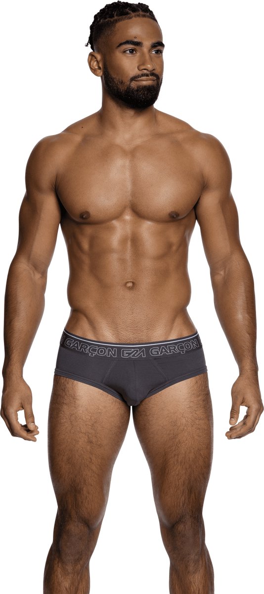 Garçon Brief Grey - MAAT XL - Heren Ondergoed - Slip voor Man - Mannen Brief