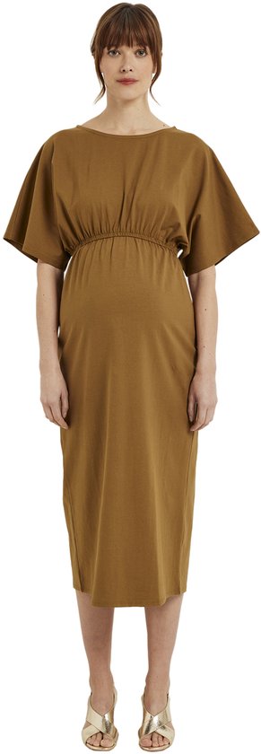 Vertbaudet Lange zwangerschapsjurk van dikke biologische katoenen