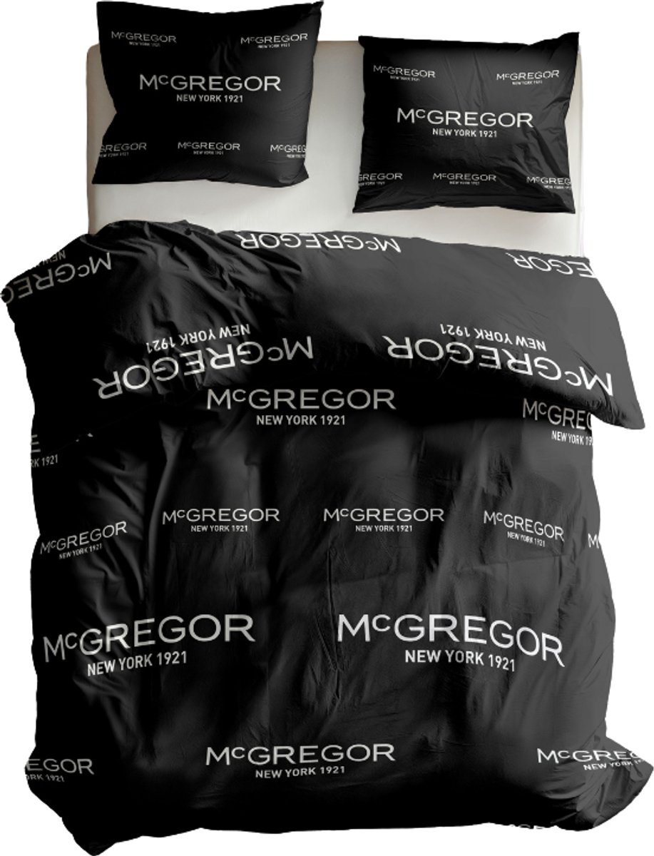 Dekbedovertrek McGregor - Antraciet 1 persoons 140x220