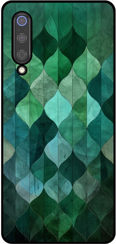 Coque Smartphonica pour Xiaomi Mi 9 avec imprimé feuilles vertes - Coque arrière en TPU motif feuilles vertes pour Xiaomi Mi 9