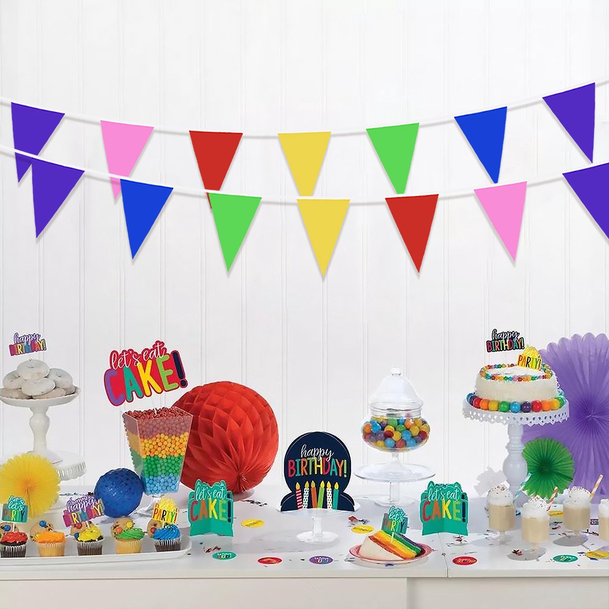Q2P - Slingers - Verjaardag - Versiering - Vlaggenlijn - Feestartikelen - Feest - Decoratie - Slinger - Gekleurd — afbeelding 4