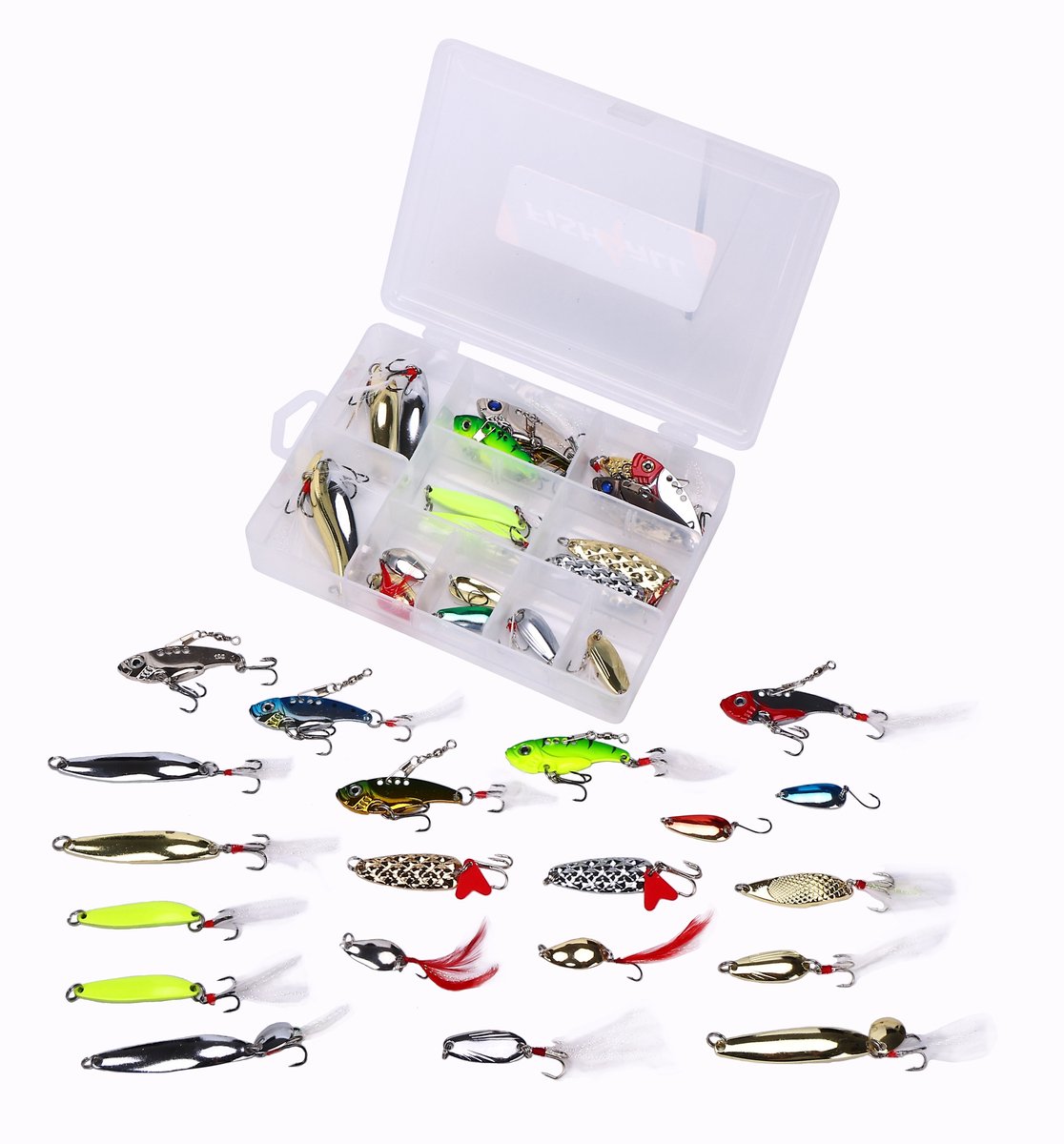 Fish4All Metal Lure Box (21pcs) | Kunstaas set