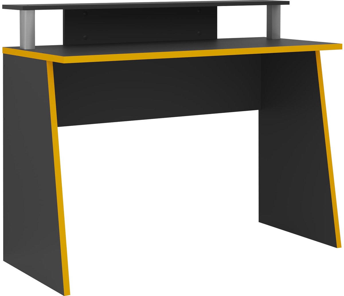Bureau Moritz Antraciet - 93x50cm - Met opbergruimte - Hoogte 117 cm - Met lades