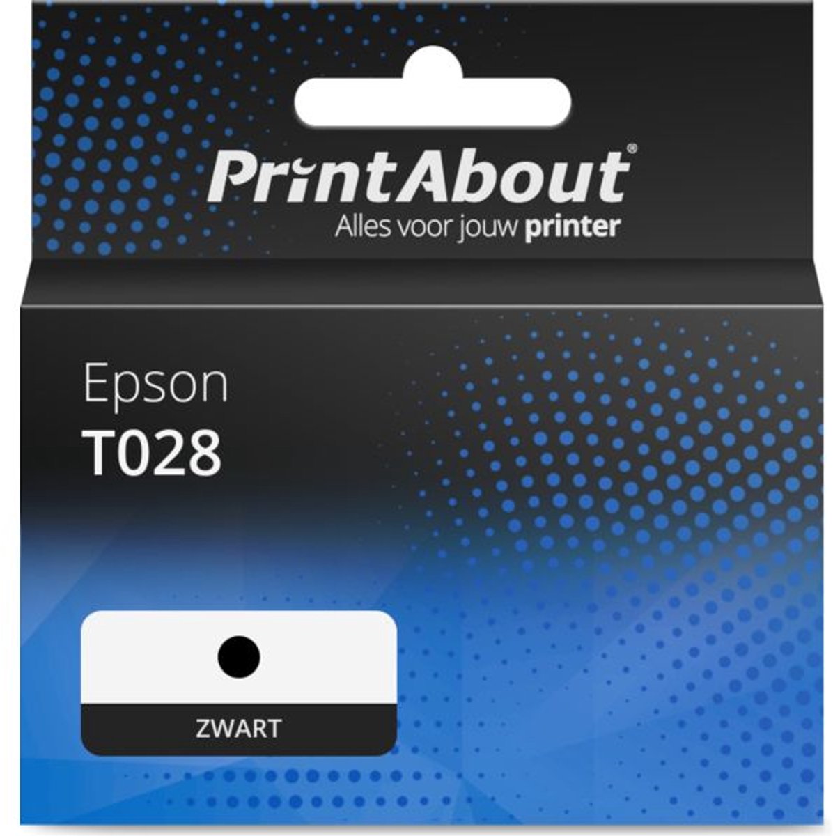 PrintAbout Huismerk Epson T028 (C13T028401) Inktcartridge Zwart