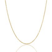 My Bendel Chaîne à maillons courts dorés 1 mm - Chaîne à maillons courts dorés 1 mm - Avec emballage cadeau luxueux