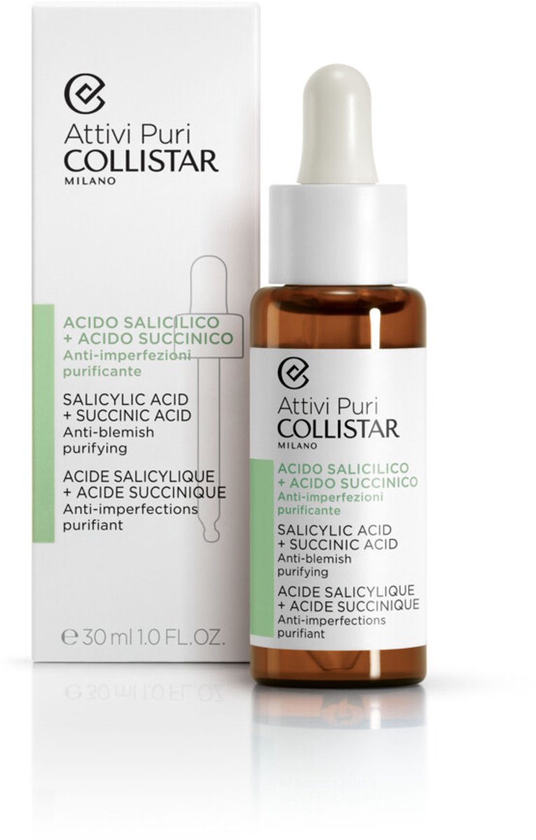 Goedkoopste Collistar Attivi Puri Salicylic Acid Succinic Acid Gezichtsserum 30ml