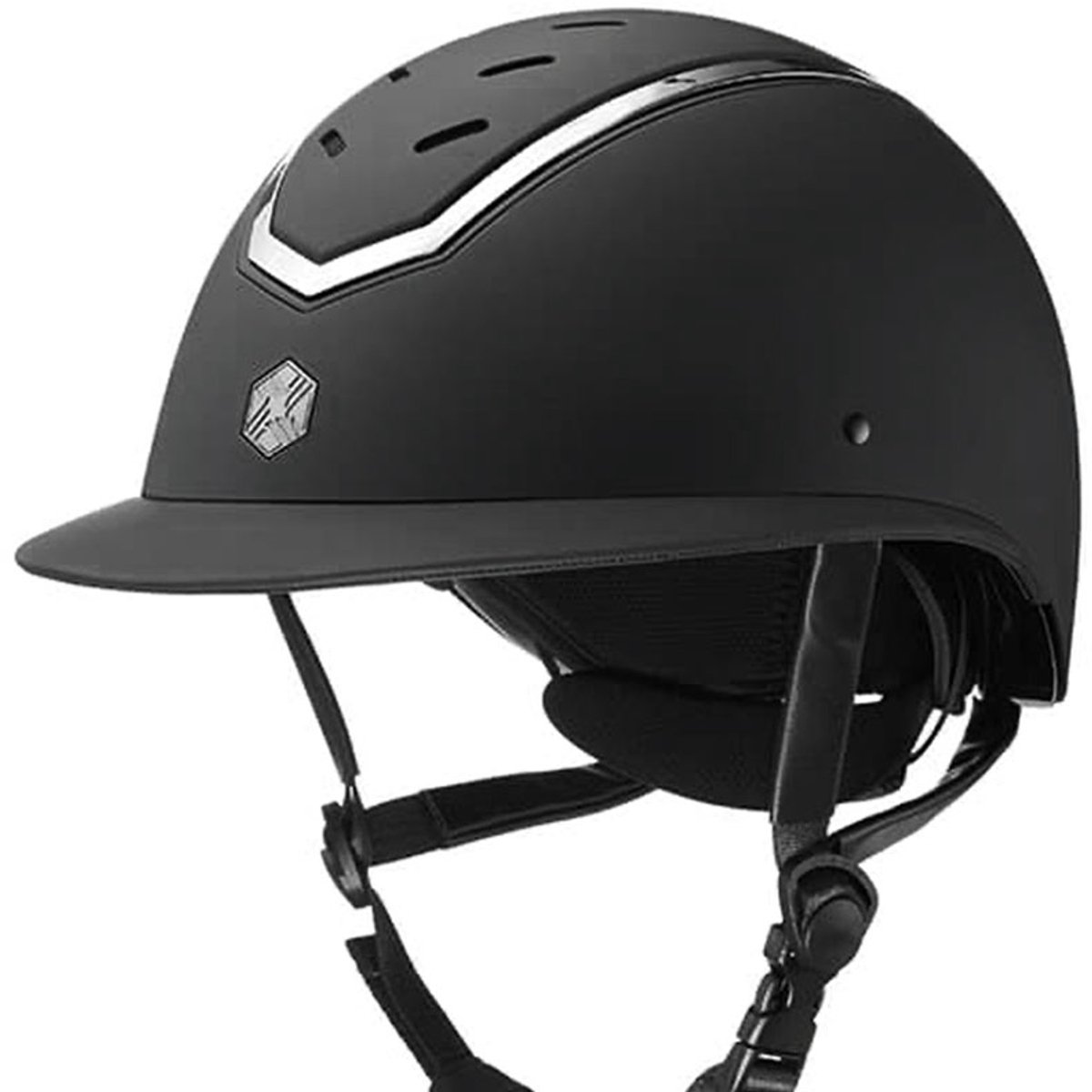 EQX Kylo Wide Peak Zwart Matt/Zilver - L