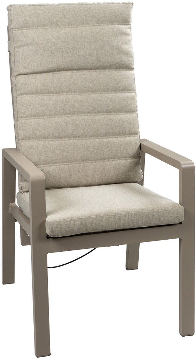 Verstelbare tuinstoel Berlijn | Champagne & Taupe