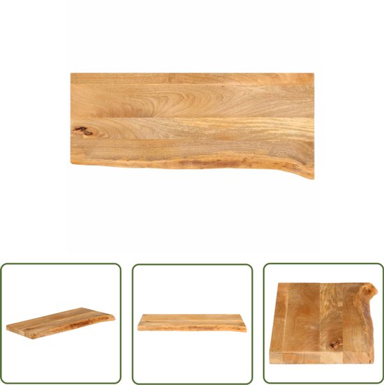 vidaXL Tafelblad rechthoekig natuurlijke rand 180x30x2,5 cm acaciahout