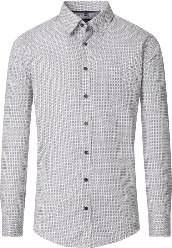 Chemise Casa Moda Squared Circle Blauw - Taille 3XL - Homme - Chemises Casual