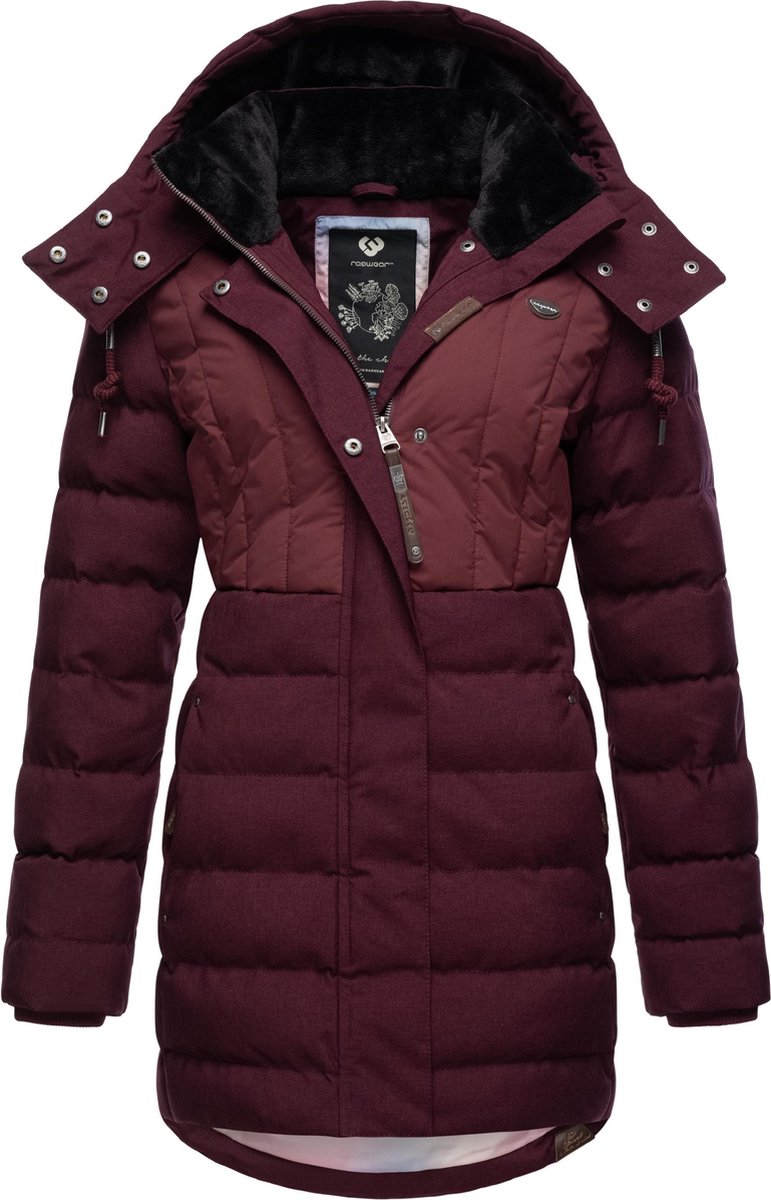 Ragwear Dames winterjas Ashanta Block
