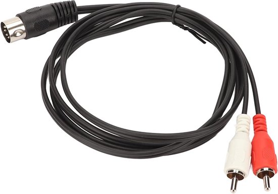 AWADUO 8-Pin DIN Weiblich zu 2RCA Stecker Audio Konverter Kabel Adapter für alte Audio Instrument Ausrüstung (0.5m