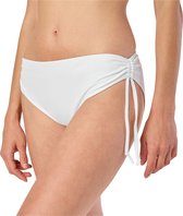 Merry Style Dames Zwembroek - Bikinibroekje - Elastische tailleband - Polyamide & Elastaan – Wit (0016) – 44 - MS-VR-Brief-2