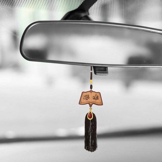 Moslim Quran Ayatul Kursi Auto Achteruitkijkspiegel Islam Ottomaanse Turkse Auto Hanger Opknoping