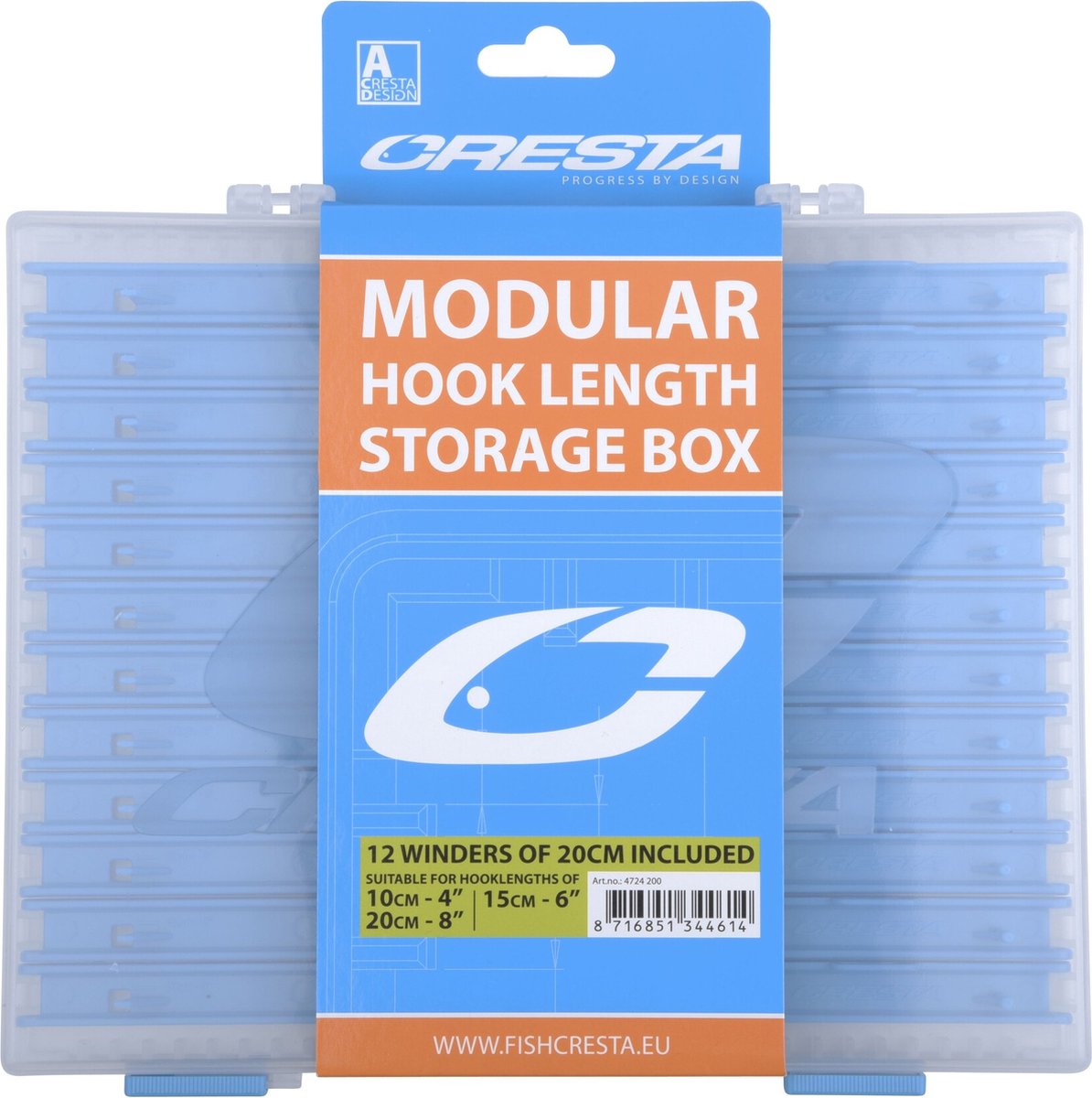 "Cresta Hooklength Storagebox 12p - 20cm - "