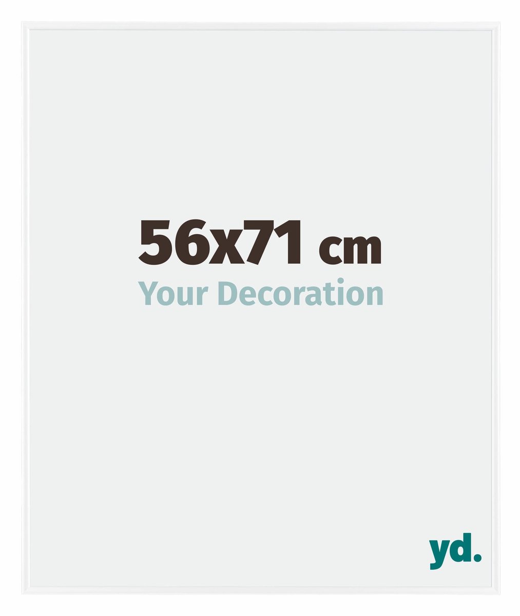 yd. Your Decoration - Fotolijst 56x71 cm - Kunststof - Wit Hoogglans - Evry