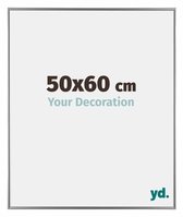 Your Decoration - Fotolijst 50x60 cm - Kunststof - Zilver Hoogglans - Evry