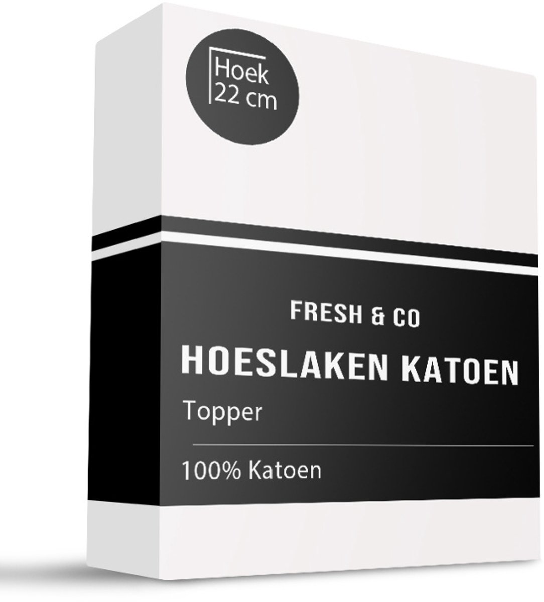 Verkoelend Topper Hoeslaken - Katoen - 180x200 cm - Katoen - Fresh & Co