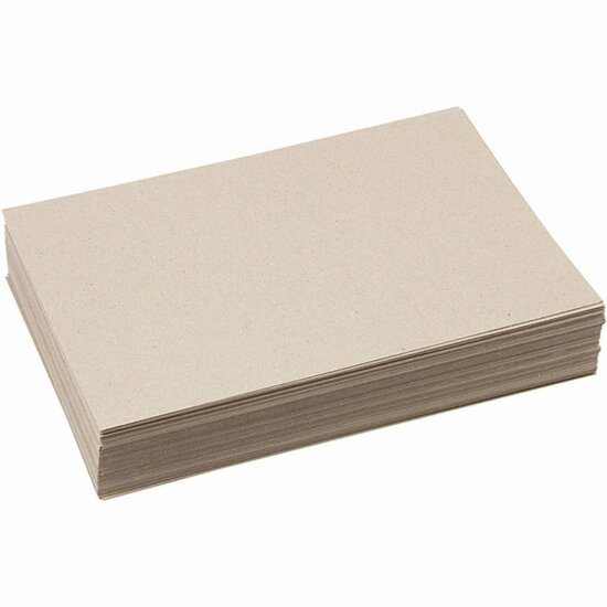 Kraft Karton – Recycled Karton – Hobby Karton – Bruin – A4 – 21×29,7cm – 225 grams – Creotime – 125 vellen