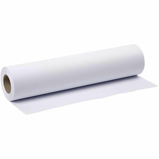 Tekenpapier op rol – Wit – B: 42 cm – 80 gram – 50 m / 1 rol