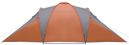 vidaXL - Koepeltent - 6-persoons - waterdicht - grijs - en - oranje van Vidaxl — afbeelding 2