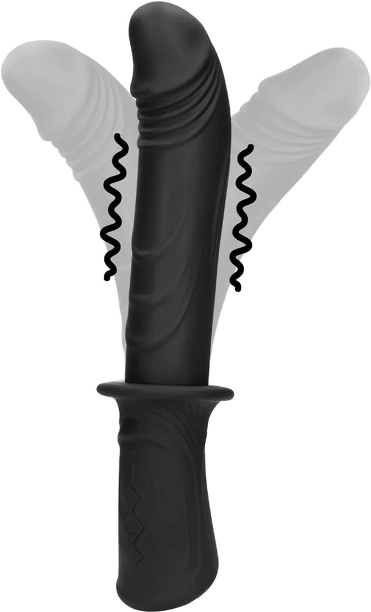 Hand Held Vibrating Sex Machine - Black