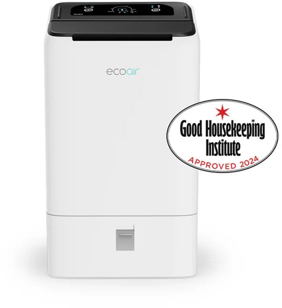 Foto: Bloomfold luchtontvochtiger 20l per dag incl was droog functie geschikt voor woonkamer slaapkamer kelder badkamer dehumidifier wit